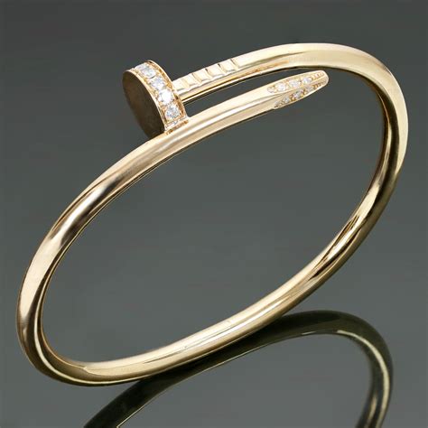 cartier nail bracelet small|cartier nail bangle with diamonds.